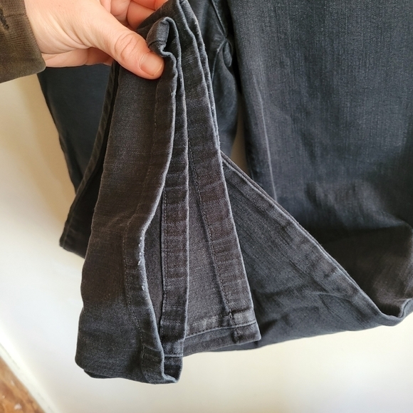 Nydj boot cut jean stretch black gray 4 - Picture 4 of 9